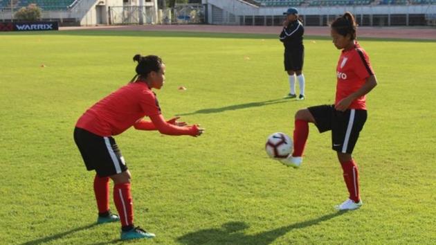 Indian women’s football team coach Maymol Rockey is confident of the squad’s success ahead of their first friendly match against Hong Kong. (Twitter) Indian women’s football team coach Maymol Rockey is confident of the squad’s success ahead of their first friendly match against Hong Kong. (Twitter)