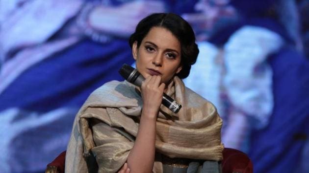 Kangana Ranaut at the lunch of a song from upcoming film Manikarnika.(IANS)