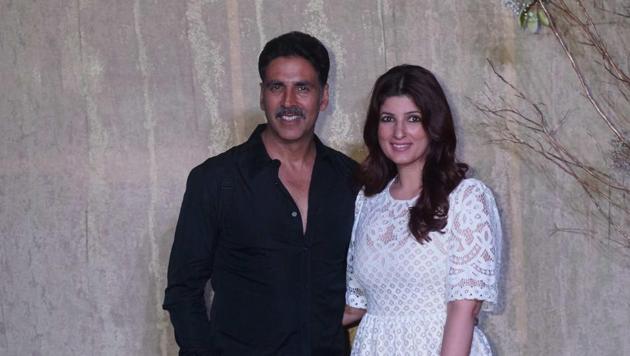 Akshay Kumar with Twinkle Khanna (HT Filed Photo) Akshay Kumar with Twinkle Khanna (HT Filed Photo)