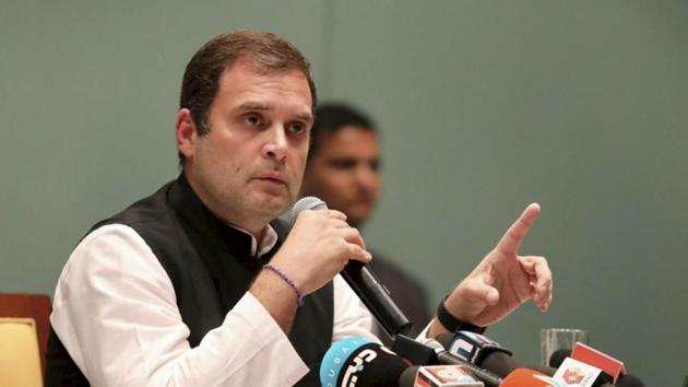 Congress President Rahul Gandhi has promised to support to jailed Manipuri journalist Kishore Chandra Wangkhem.(PTI)