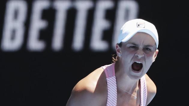 Tennis - Australian Open - Fourth Round - Melbourne Park, Melbourne, Australia, January 20, 2019. Australia's Ashleigh Barty celebrates during the match against Russia's Maria Sharapova. REUTERS/Lucy Nicholson (REUTERS) Tennis - Australian Open - Fourth Round - Melbourne Park, Melbourne, Australia, January 20, 2019. Australia's Ashleigh Barty celebrates during the match against Russia's Maria Sharapova. REUTERS/Lucy Nicholson (REUTERS)