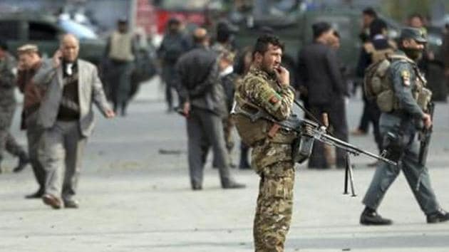 At least 12 people were killed Monday in a Taliban-claimed attack on a military compound in central Afghanistan.(AP)