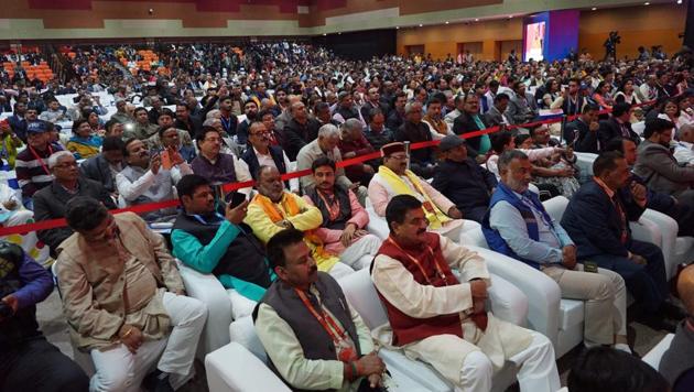Delegates at the Pravasi Bharatiya Diwas, at Trade Facility Centre, in Varanasi, Uttar Pradesh, on Monday. (Rajesh Kumar/HT Photo) Delegates at the Pravasi Bharatiya Diwas, at Trade Facility Centre, in Varanasi, Uttar Pradesh, on Monday. (Rajesh Kumar/HT Photo)