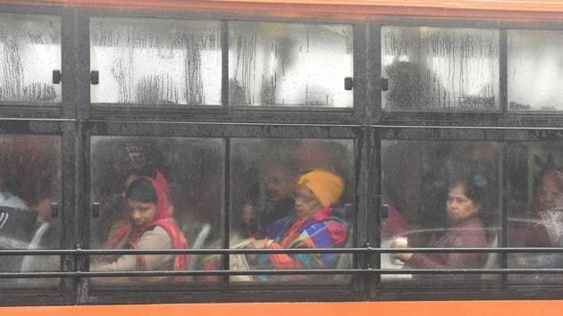 On Tuesday morning, Delhi woke up to dark clouds and heavy rain and hailstorms in some parts of the city. The rainy weather is likely to continue till Saturday. News agency PTI reported that the heavy rains has drastically reduced the pollution level of the national capital, which recorded its best air quality of this year so far. (Raj K Raj / HT Photo) On Tuesday morning, Delhi woke up to dark clouds and heavy rain and hailstorms in some parts of the city. The rainy weather is likely to continue till Saturday. News agency PTI reported that the heavy rains has drastically reduced the pollution level of the national capital, which recorded its best air quality of this year so far. (Raj K Raj / HT Photo)