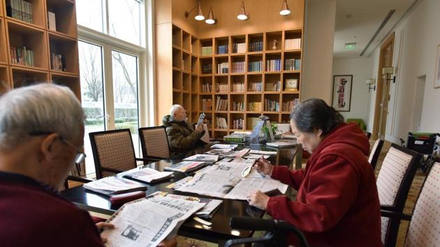 “Whether or not China’s elderly care industry can satisfy the needs of rapidly ageing populace depends on who is paying for it,” said Chen Youhua, a professor at Nanjing University who has studied the industry. If paid for privately, there could be an overabundance, but “if it’s the government or society who pays... then the current elderly care services industry cannot satisfy such needs.” (Greg Baker / AFP) “Whether or not China’s elderly care industry can satisfy the needs of rapidly ageing populace depends on who is paying for it,” said Chen Youhua, a professor at Nanjing University who has studied the industry. If paid for privately, there could be an overabundance, but “if it’s the government or society who pays... then the current elderly care services industry cannot satisfy such needs.” (Greg Baker / AFP)