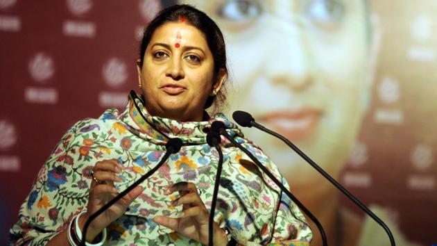 Smriti Irani (HT file photo) Smriti Irani (HT file photo)