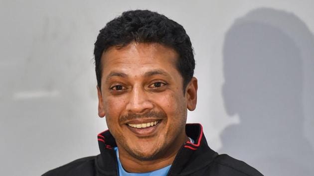 Davis Cup non-playing captain Mahesh Bhupathi interacts with the media ahead of India vs Italy World Group qualifier in Kolkata.(PTI)