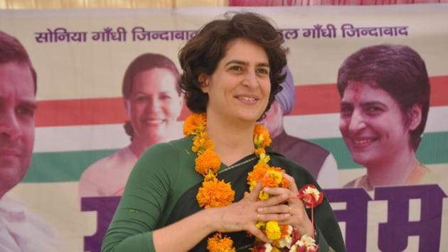 Priyanka Gandhi Vadra was on Wednesday appointed AICC general secretary for Uttar Pradesh East .(Hindustan Times)