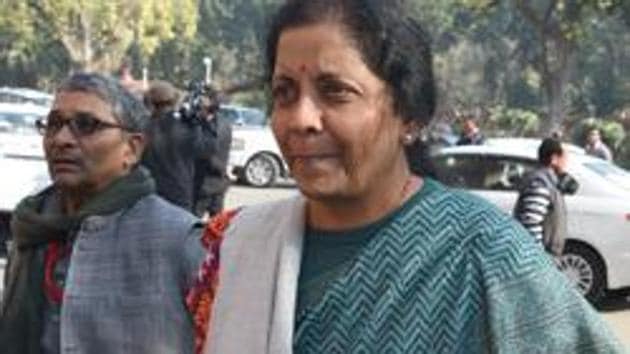 Defence Minister Nirmala Sitharaman Wednesday said the government was focusing on promoting domestic defence production . (Photo by Sonu Mehta/ Hindustan Times) (Sonu Mehta/HT PHOTO) Defence Minister Nirmala Sitharaman Wednesday said the government was focusing on promoting domestic defence production . (Photo by Sonu Mehta/ Hindustan Times) (Sonu Mehta/HT PHOTO)