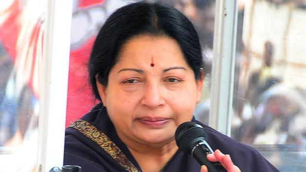 Tamil Nadu chief minister J Jayalalithaa.(HT file photo)