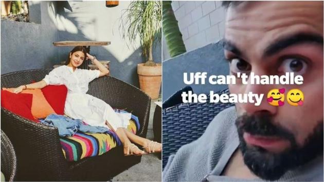 Anushka Sharma is sharing cute pictures and videos of her husband and cricketer Virat Kohli.(Instagram)