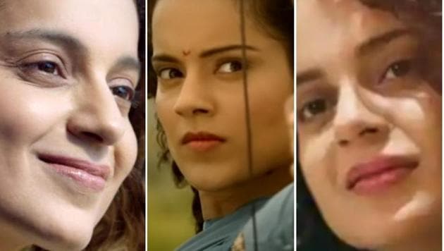 Kangana Ranaut in stills from Simran, Manikarnika and Ungli.