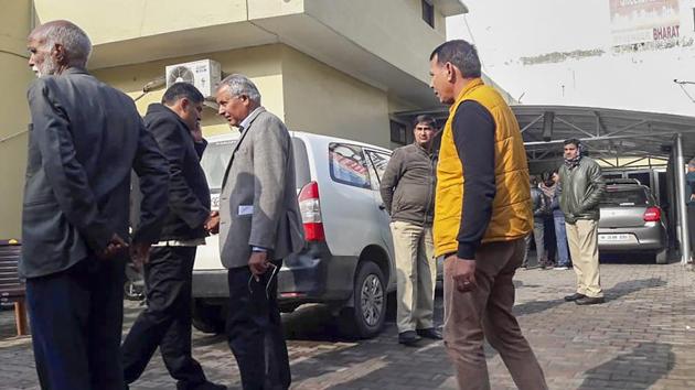 The CBI on Friday registered a fresh case against former Haryana Chief Minister Bhupinder Singh Hooda over alleged irregularities in land allotment and carried out raids at over 30 places in Delhi and the National Capital Region (NCR). Following the raids, Hooda cancelled his address at a rally in Jind in support of Congress candidate Randeep Singh Surjewala. (PTI) The CBI on Friday registered a fresh case against former Haryana Chief Minister Bhupinder Singh Hooda over alleged irregularities in land allotment and carried out raids at over 30 places in Delhi and the National Capital Region (NCR). Following the raids, Hooda cancelled his address at a rally in Jind in support of Congress candidate Randeep Singh Surjewala. (PTI)