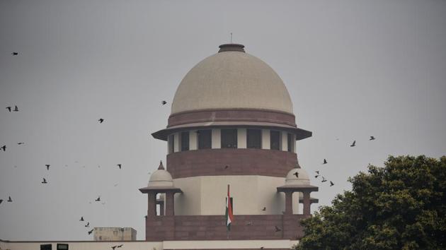 The Ram Janmabhoomi-Babri Masjid case pending before the Supreme Court was expected to be heard in October, but the court pushed its hearing to January.(Biplov Bhuyan/HT PHOTO)