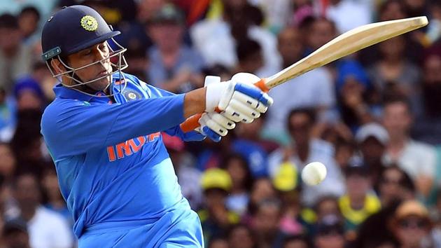 MS Dhoni plays a shot during the first one day international (ODI) match between Australia and India. (AFP) MS Dhoni plays a shot during the first one day international (ODI) match between Australia and India. (AFP)