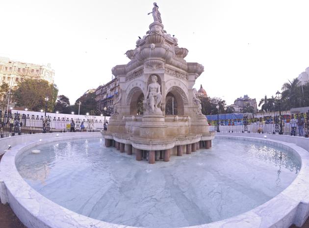 The fountain had been inaugurated on Thursday, after two years of restoration(HT photos: Anshuman Poyrekar)