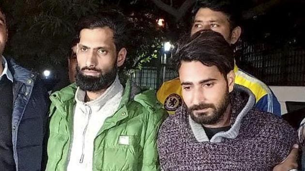 Delhi Police's Special Cell arrested two Jaish-e-Mohammad terrorists in New Delhi on Thursday,Jan 24, 2019. (PTI) Delhi Police's Special Cell arrested two Jaish-e-Mohammad terrorists in New Delhi on Thursday,Jan 24, 2019. (PTI)