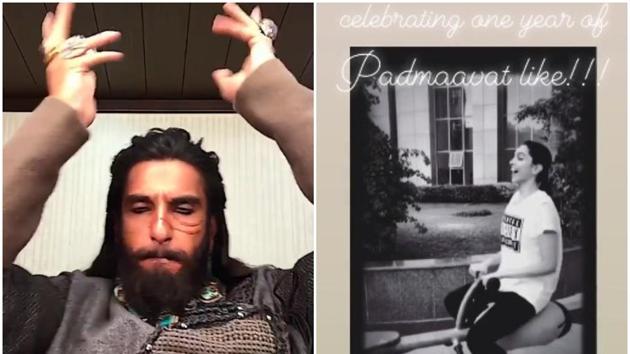 One year of Padmaavat: Celebrate the way Ranveer Singh and Deepika Padukone do. (Instagram)