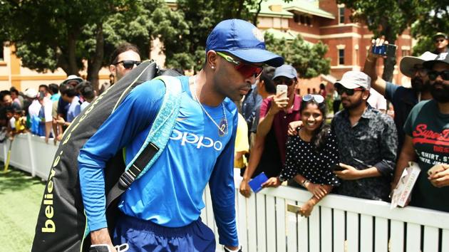 SYDNEY, AUSTRALIA - JANUARY 11: Hardik Pandya walks to the nets during the India ODI Series Training Session at SCG on January 11, 2019 in Sydney, Australia. (Photo by Matt King/Getty Images)(Getty Images)
