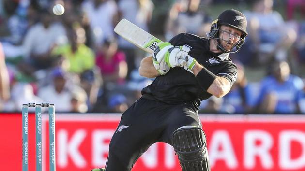 New Zealand's Martin Guptill plays during the second one day international between India and New Zealand. (AP) New Zealand's Martin Guptill plays during the second one day international between India and New Zealand. (AP)