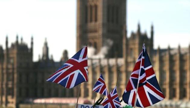 British Union flags fly in front of The Houses of Parliament in London, Tuesday, Jan. 22, 2019. British Prime Minister Theresa May launched a mission to resuscitate her rejected European Union Brexit divorce deal, setting out plans to get it approved by Parliament. (AP Photo/Frank Augstein) (AP) British Union flags fly in front of The Houses of Parliament in London, Tuesday, Jan. 22, 2019. British Prime Minister Theresa May launched a mission to resuscitate her rejected European Union Brexit divorce deal, setting out plans to get it approved by Parliament. (AP Photo/Frank Augstein) (AP)