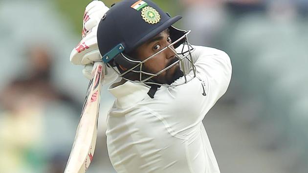 Rahul plays a shot during day three of the first Test cricket match against Australia. (AFPKL) Rahul plays a shot during day three of the first Test cricket match against Australia. (AFPKL)