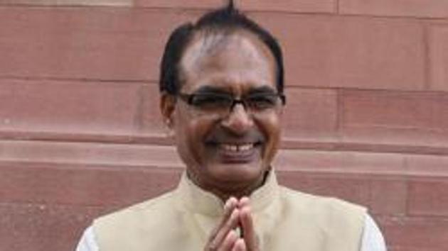Former Madhya Pradesh chief minister Shivraj Singh Chouhan has said rival parties don’t have a leader to match Prime Minister Narendra Modi.( Photo by Sonu Mehta/ Hindustan Times)(Sonu Mehta/HT PHOTO)