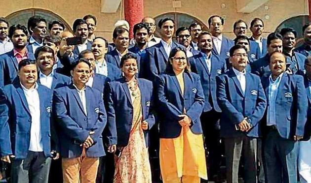 Even if the staff are working on assignments unrelated to ODF or cleanliness goals, they all become walking billboards and ambassadors for these goals because of the ‘Swachh Firozabad’ monogram on the blazers.(HT)