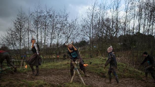 The event has been running since 1986, and claims to be the original and the toughest of the endurance races that are now held all over Britain. “Every year we make it tougher and tougher,” said the founder, the self-styled Mr Mouse, 82. (Oli Scarff / AFP) The event has been running since 1986, and claims to be the original and the toughest of the endurance races that are now held all over Britain. “Every year we make it tougher and tougher,” said the founder, the self-styled Mr Mouse, 82. (Oli Scarff / AFP)