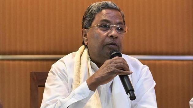 Union minister of state Mahesh Sharma slammed former Karnataka chief minister Siddaramaiah for allegedly misbehaving with a woman, and said the behaviour of the Congress leader shows the “double standard” of the party.(Arijit Sen/HT File Photo)