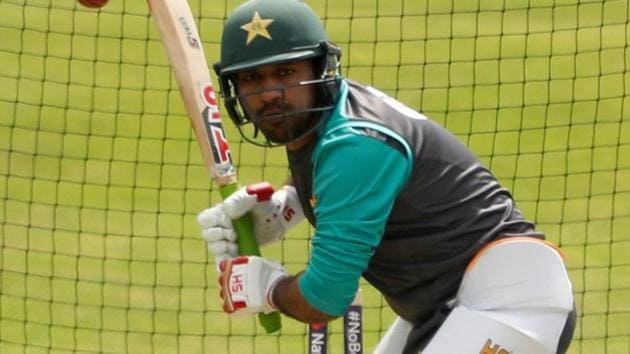 Pakistan's Sarfraz Ahmed during nets.(REUTERS)