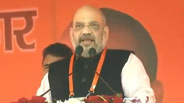 BJP President Amit Shah address booth workers: Amit Shah has started his party’s poll preparation in Uttar Pradesh. (BJP/Twitter) BJP President Amit Shah address booth workers: Amit Shah has started his party’s poll preparation in Uttar Pradesh. (BJP/Twitter)