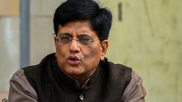 Union minister Piyush Goyal, who has been temporarily been given charge of the finance ministry in view of Arun Jaitley’s indisposition, will present the interim budget.(PTI/File Photo)