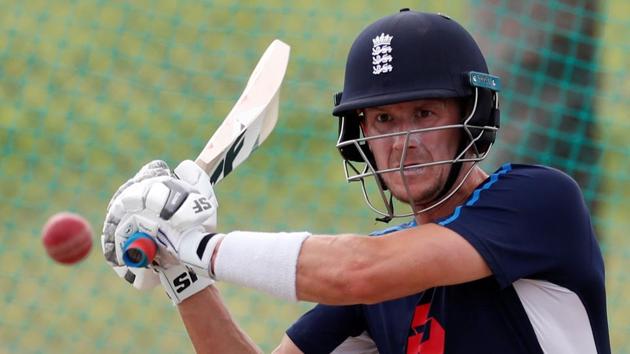 England's Joe Denly in action during a net session.(Action Images via Reuters)