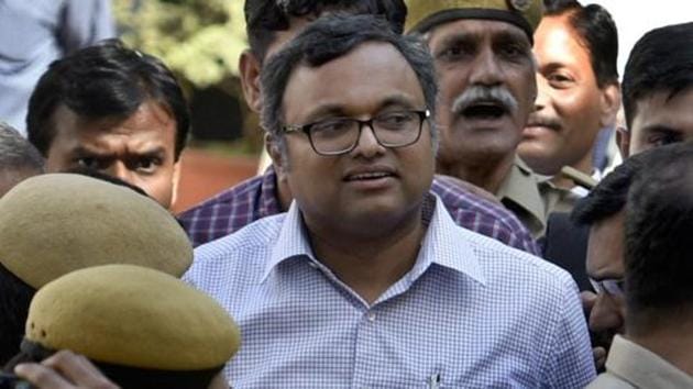 The Supreme Court on Wednesday permitted former finance minister P Chidambaram’s son Karti Chidambaram to travel abroad. Karti is an accused in the Aircel-Maxis case. (Sushil Kumar/HT PHOTO) The Supreme Court on Wednesday permitted former finance minister P Chidambaram’s son Karti Chidambaram to travel abroad. Karti is an accused in the Aircel-Maxis case. (Sushil Kumar/HT PHOTO)