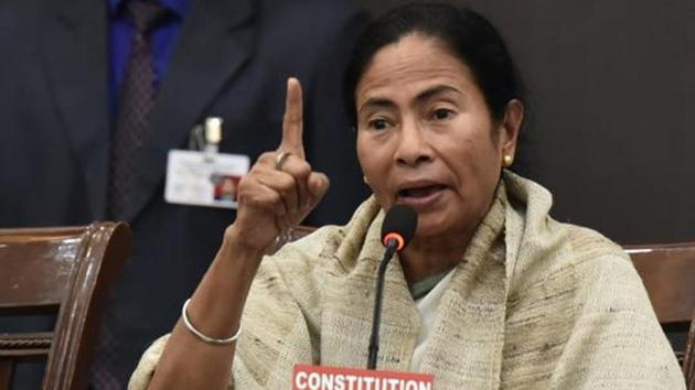 West Bengal Chief Minister and Trinamool Congress president Mamata Banerjee reportedly had a heated exchange with Union Home Minister Rajnath Singh over the clashes after Amit Shah’s rally in Contai in East Midnapore. (HT PHOTO) West Bengal Chief Minister and Trinamool Congress president Mamata Banerjee reportedly had a heated exchange with Union Home Minister Rajnath Singh over the clashes after Amit Shah’s rally in Contai in East Midnapore. (HT PHOTO)