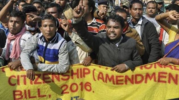 Activists of various indigenous organizations stage a protest rally in front of Assam Secretariat against the Citizenship (Amendment) Bill, 2016, in Guwahati, Wednesday, Jan 9, 2019.(PTI File Photo/Representative Image) Activists of various indigenous organizations stage a protest rally in front of Assam Secretariat against the Citizenship (Amendment) Bill, 2016, in Guwahati, Wednesday, Jan 9, 2019.(PTI File Photo/Representative Image)