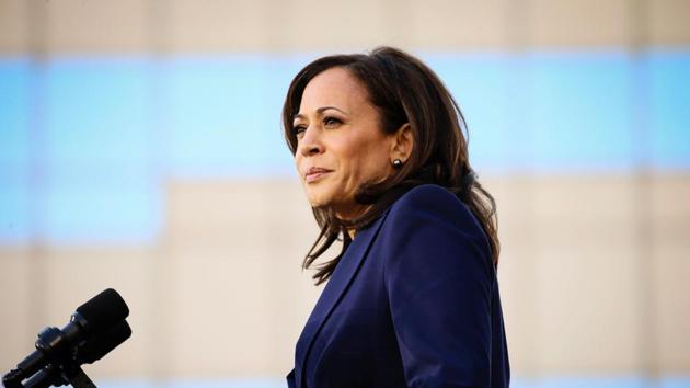 Indian-origin presidential hopeful Kamala Harris’ town hall on CNN with an average of 1.957 million viewers got the network its highest ratings ever for such an event with an individual election candidate, according to the network.(REUTERS)