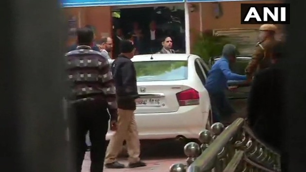 Police escort Rajiv Saxena, an accused in the multi-crore AgustaWestland chopper deal, to a court in Delhi on Thursday. (ANI/Twitter) Police escort Rajiv Saxena, an accused in the multi-crore AgustaWestland chopper deal, to a court in Delhi on Thursday. (ANI/Twitter)