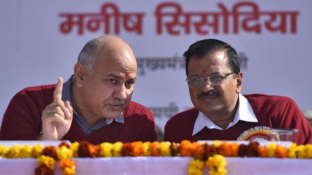 Delhi chief minister Arvind Kejriwal and deputy chief minister Manish Sisodia at an event in New Delhi. The Aam Adami Party is likely to announce its candidates for LS elections soon.(Burhaan Kinu/HT Photo) Delhi chief minister Arvind Kejriwal and deputy chief minister Manish Sisodia at an event in New Delhi. The Aam Adami Party is likely to announce its candidates for LS elections soon.(Burhaan Kinu/HT Photo)