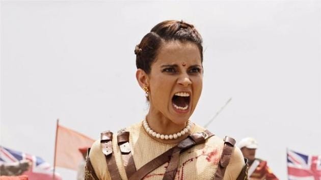 Kangana Ranaut plays the title role in Manikarnika: The Queen of Jhansi.