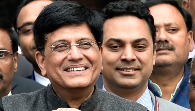 Speaking about the BJP government’s achievements in the defence sector, Piyush Goyal spoke about the One Rank One Pension scheme that had been implemented by the Centre.(Ajay Aggarwal/HT Photo)