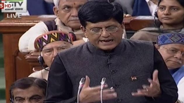 Finance Minister Piyush Goyal presenting Budget 2019 in Parliament(Photo:ANI)