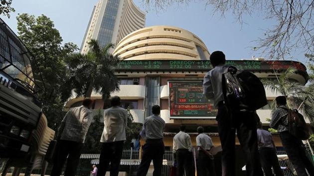 The BSE benchmark Sensex Friday jumped over 100 points ahead of the Budget presentation by Finance Minister Piyush Goyal amid heavy buying by foreign portfolio investors.(Reuters File Photo)