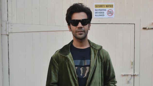 Actor Rajkummar Rao during the media interaction of their upcoming film Ek Ladki ko Dekha to Aisa Laga.(IANS)