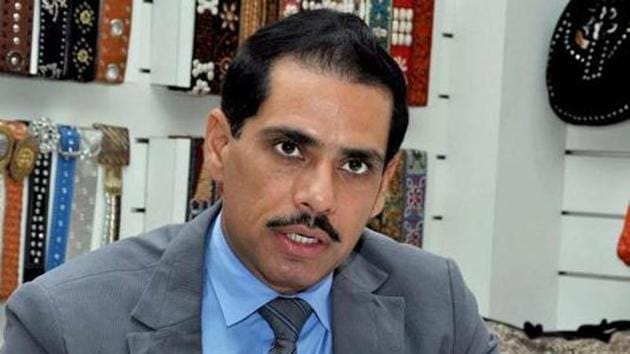 Congress president Rahul Gandhi’s brother-in-law Robert Vadra on Friday moved a Delhi court seeking anticipatory bail in a money laundering case.(PTI Photo)