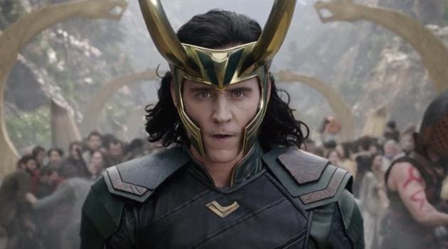 Tom Hiddleston as Loki in a still from Thor: Ragnarok.