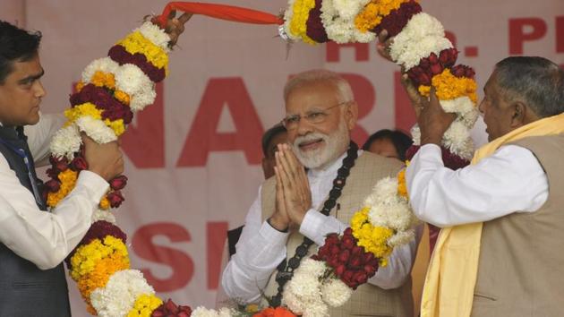 Addressing a public rally at Thakurnagar in 24 North Parganas district of West Bengal, PM Modi attacked Mamata Banerjee . (HT Photo/Avijit Ghosal) Addressing a public rally at Thakurnagar in 24 North Parganas district of West Bengal, PM Modi attacked Mamata Banerjee . (HT Photo/Avijit Ghosal)