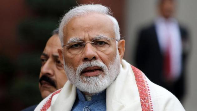 Prime Minister Narendra Modi speaks during a news conference at Parliament House in New Delhi. (Bloomberg) Prime Minister Narendra Modi speaks during a news conference at Parliament House in New Delhi. (Bloomberg)