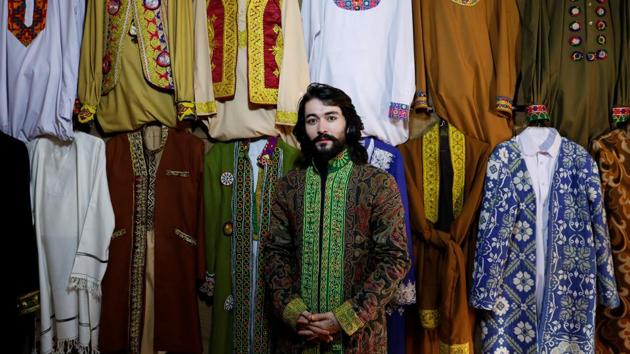 Afghan model Omid Arman, 21, poses for a picture in Kabul. “Everyone has the desire for peace in this country. We’ve witnessed a lot of conflicts, it’s enough, we don’t want to be witnesses for any more tragedy,” Arman said. (Mohammad Ismail / REUTERS)